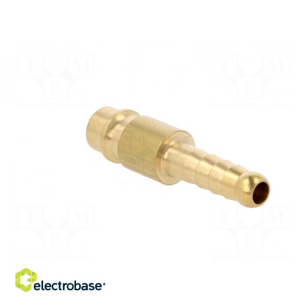 Plug-in nozzle EURO | with bushing | Mat: brass | Connection: 6mm paveikslėlis 4