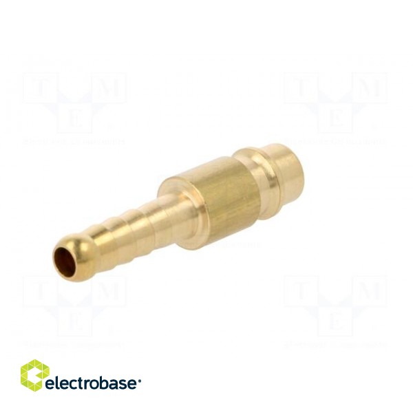 Plug-in nozzle EURO | with bushing | Mat: brass | Connection: 6mm paveikslėlis 6