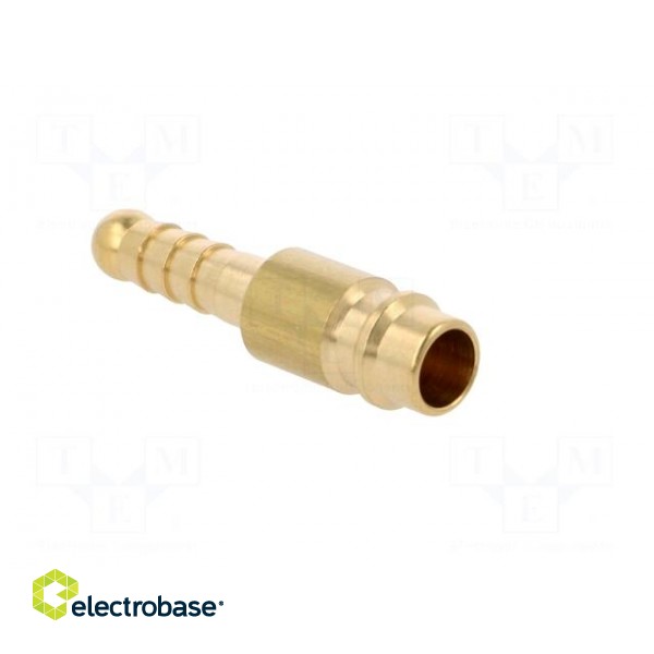 Plug-in nozzle EURO | with bushing | Mat: brass | Connection: 6mm paveikslėlis 8
