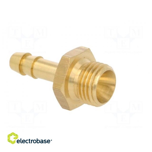 Plug-in nozzle | with bushing | Mat: brass | Connection: 6mm paveikslėlis 8