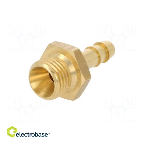 Plug-in nozzle | with bushing | Mat: brass | Connection: 6mm paveikslėlis 2