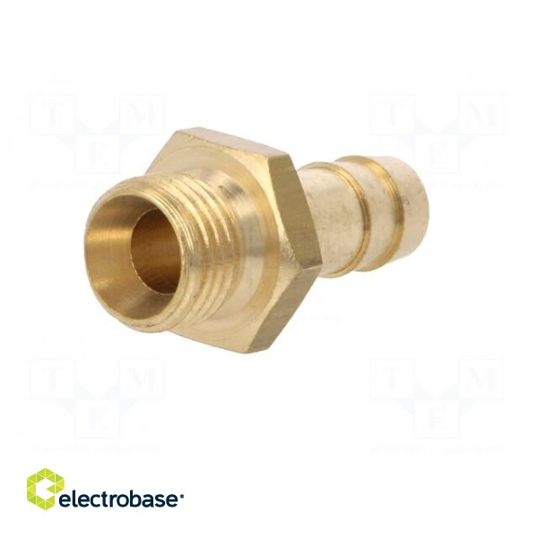 Plug-in nozzle | with bushing | Mat: brass | Connection: 9mm image 2
