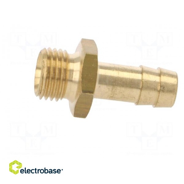Plug-in nozzle | with bushing | Mat: brass | Connection: 9mm paveikslėlis 3