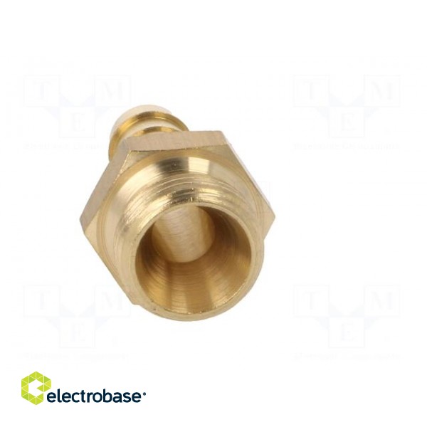Plug-in nozzle | with bushing | Mat: brass | Connection: 9mm image 9