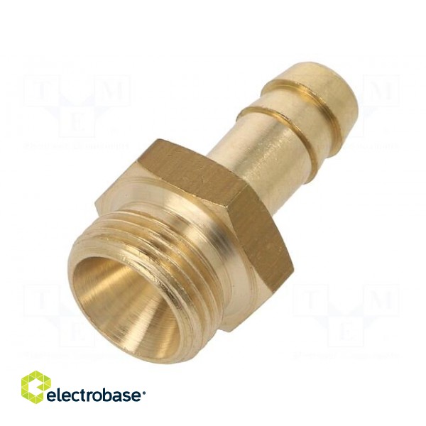 Plug-in nozzle | with bushing | Mat: brass | Connection: 9mm image 1