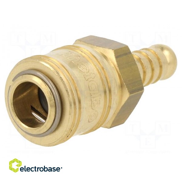 Quick connection coupling EURO | brass | Connection: 9mm paveikslėlis 1