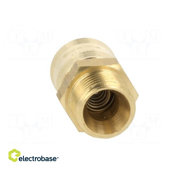 Quick connection coupling EURO | brass | Ext.thread: 1/2" image 5