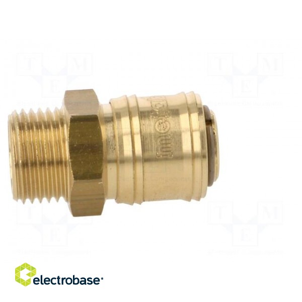 Quick connection coupling EURO | brass | Ext.thread: 1/2" image 7