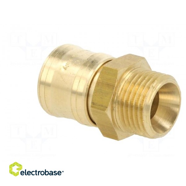Quick connection coupling EURO | brass | Ext.thread: 1/2" image 4