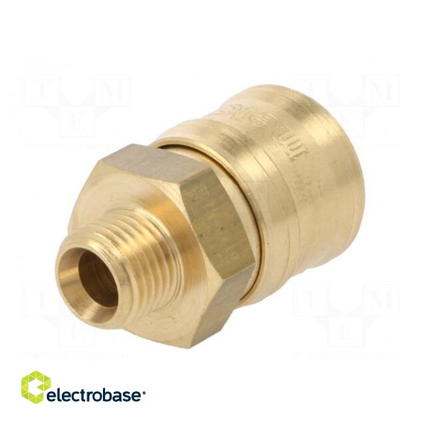 Quick connection coupling EURO | Mat: brass | Ext.thread: 1/4" фото 6