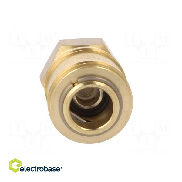Quick connection coupling EURO | Mat: brass | Ext.thread: 1/4" image 9