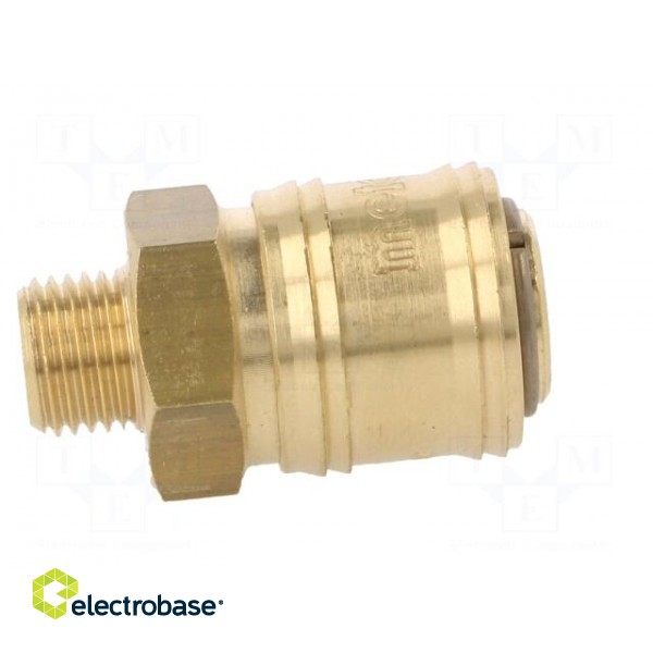 Quick connection coupling EURO | Mat: brass | Ext.thread: 1/4" фото 7