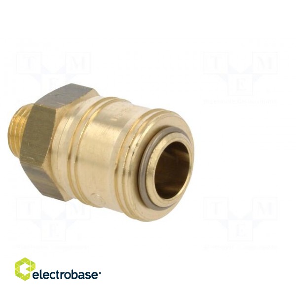 Quick connection coupling EURO | brass | Ext.thread: 1/4" image 8