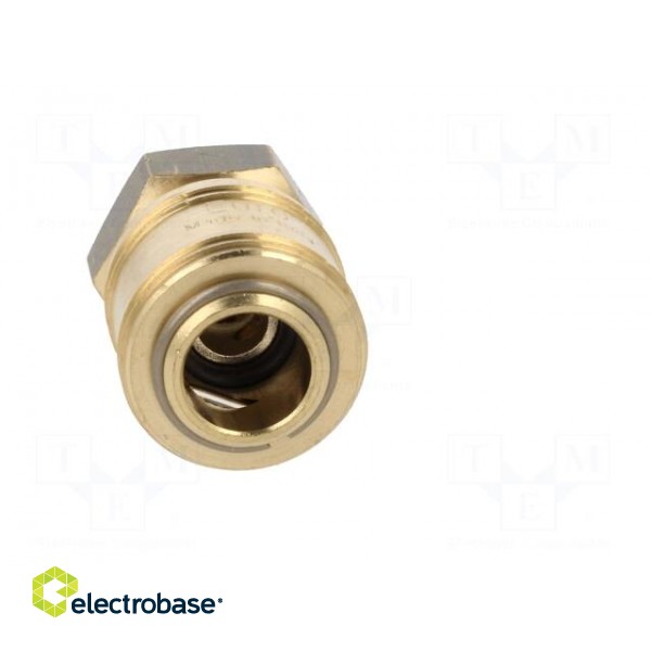 Quick connection coupling EURO | brass | Ext.thread: 1/4" фото 9