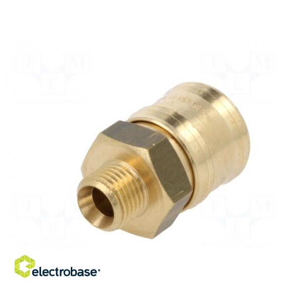 Quick connection coupling EURO | brass | Ext.thread: 1/4" фото 6