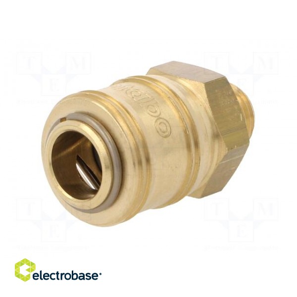 Quick connection coupling EURO | Mat: brass | Ext.thread: 1/4" paveikslėlis 2