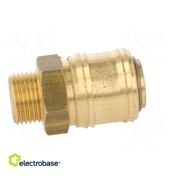 Quick connection coupling EURO | Mat: brass | Ext.thread: 3/8" image 7