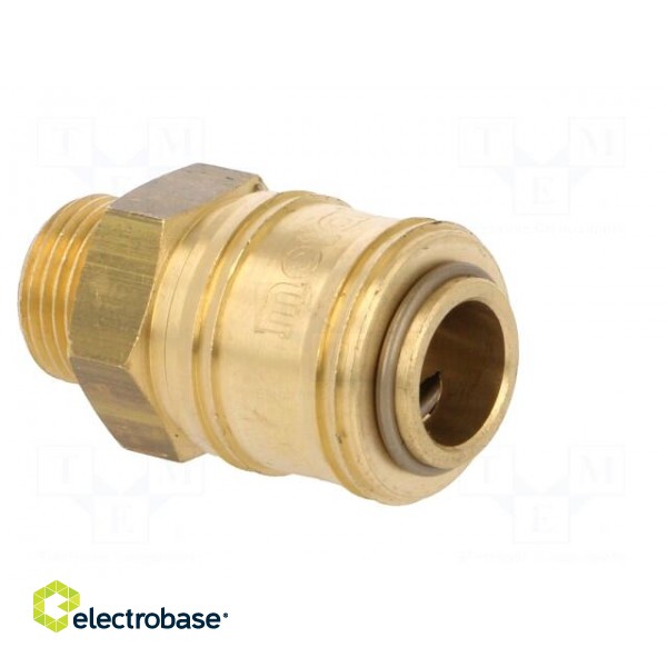 Quick connection coupling EURO | Mat: brass | Ext.thread: 3/8" фото 8