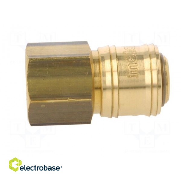 Quick connection coupling EURO | Mat: brass | Int.thread: 1/2" image 3