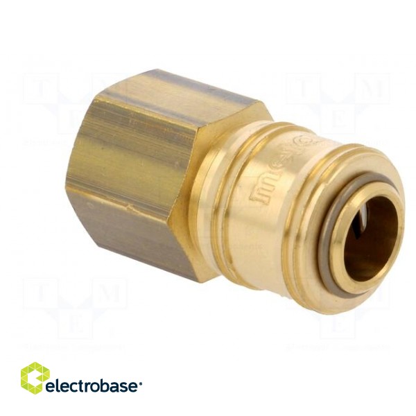 Quick connection coupling EURO | brass | Int.thread: 1/2" image 4
