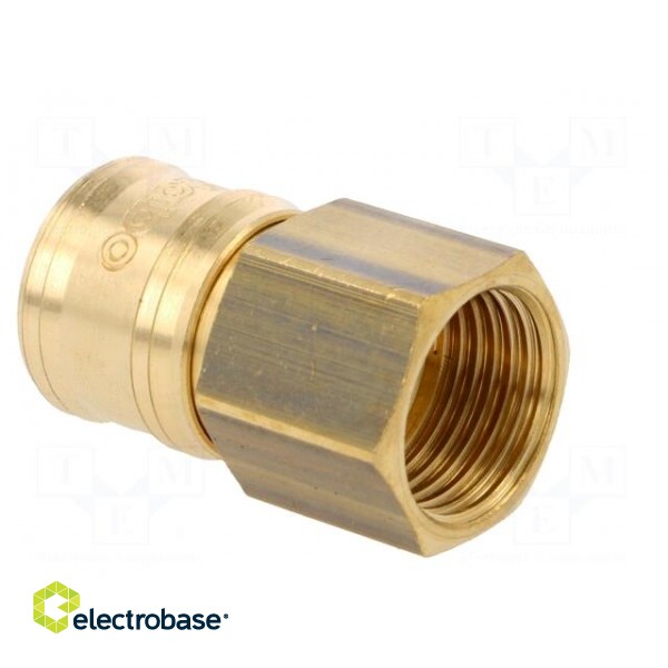 Quick connection coupling EURO | brass | Int.thread: 1/2" image 8
