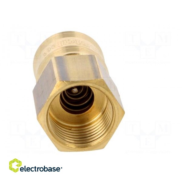 Quick connection coupling EURO | brass | Int.thread: 1/2" image 9