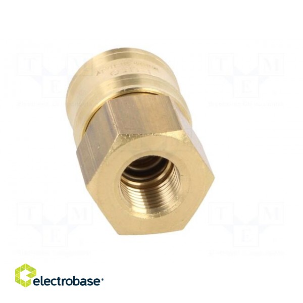 Quick connection coupling EURO | Mat: brass | Int.thread: 1/4" image 9