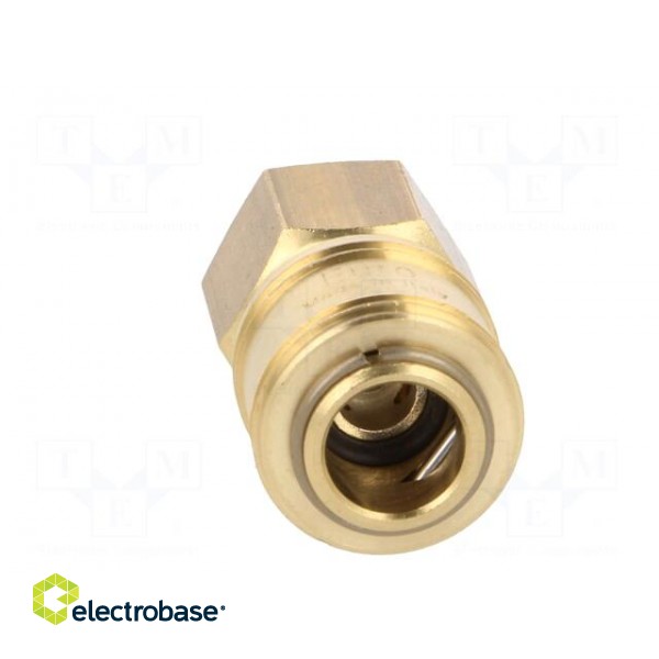 Quick connection coupling EURO | Mat: brass | Int.thread: 1/4" image 5