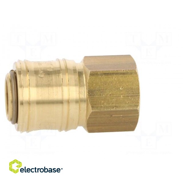 Quick connection coupling EURO | Mat: brass | Int.thread: 1/4" image 7