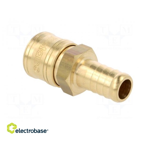 Quick connection coupling EURO | with bushing | Mat: brass фото 4