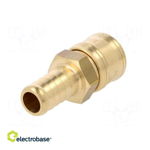 Quick connection coupling EURO | with bushing | Mat: brass image 6