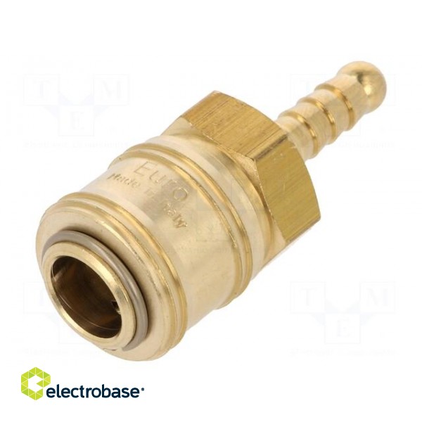 Quick connection coupling EURO | with bushing | brass image 1