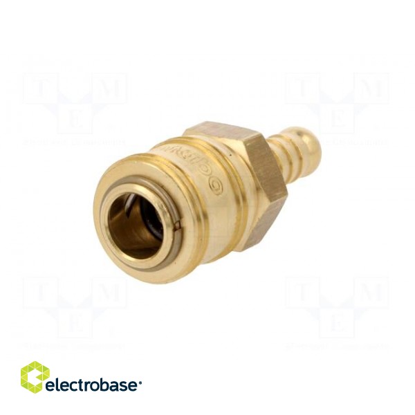 Quick connection coupling EURO | with bushing | Mat: brass image 2