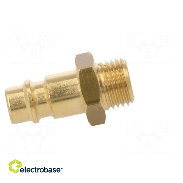 Thread plug-in EURO | nipple | Mat: brass | Ext.thread: 1/4" image 7