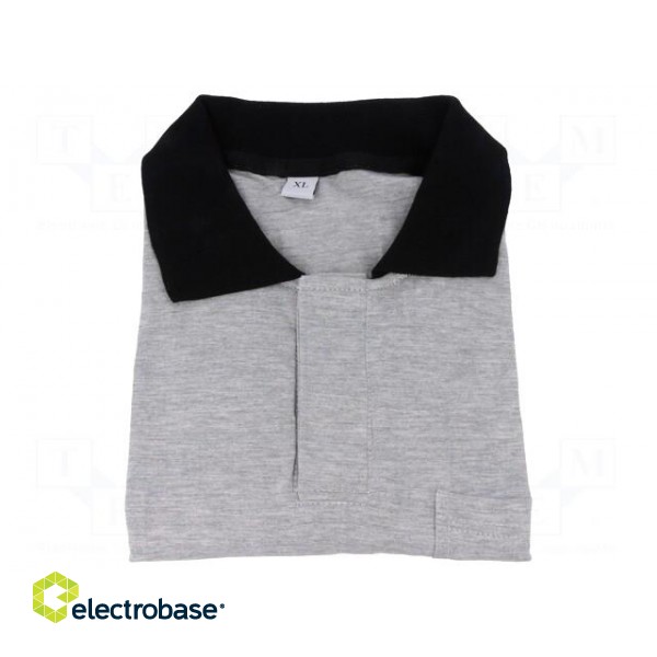 Polo shirt | ESD | XS (unisex) | carbon fiber | grey