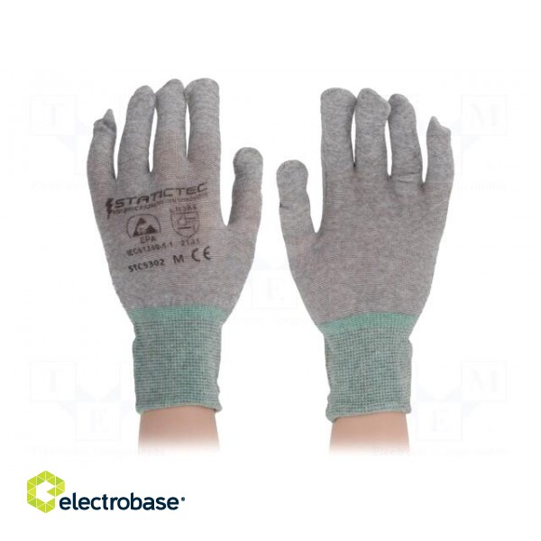 Protective gloves | ESD | M | 10set | grey