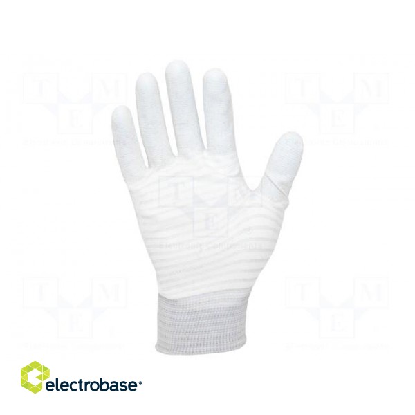 Protective gloves | ESD | S | polyamide,polyurethane,carbon fiber paveikslėlis 2