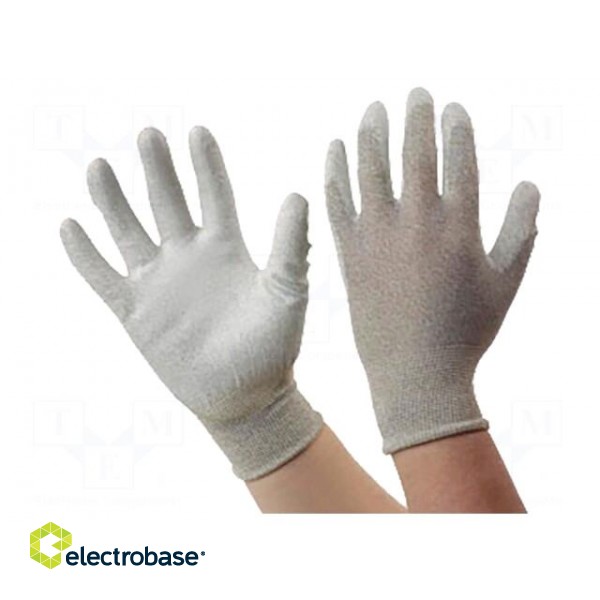 Protective gloves | ESD | S | beige paveikslėlis 1