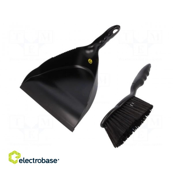 Broom and dustpan kit | ESD | electrically conductive material image 2