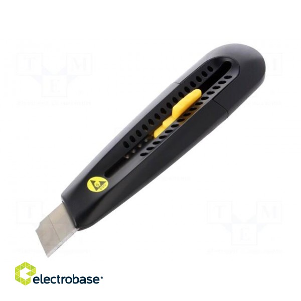 Knife | ESD | metal,electrically conductive material | black