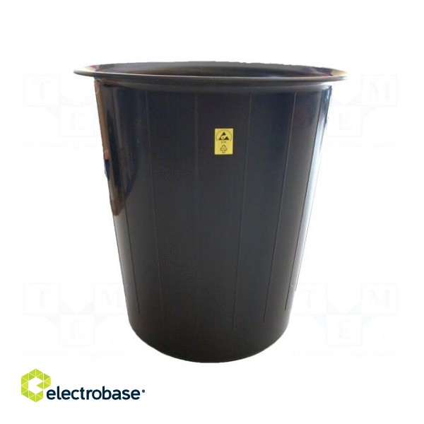 Waste bin | ESD | 310x300mm | 13l | black | 