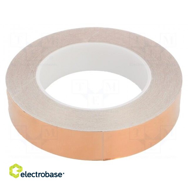 Tape: electrically conductive | ESD | L: 33m | W: 25mm | Thk: 0.05mm