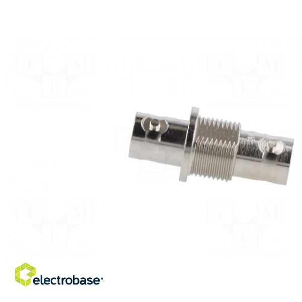 Adapter | BNC female,both sides | Insulation: POM | 50Ω | Mat: brass image 4