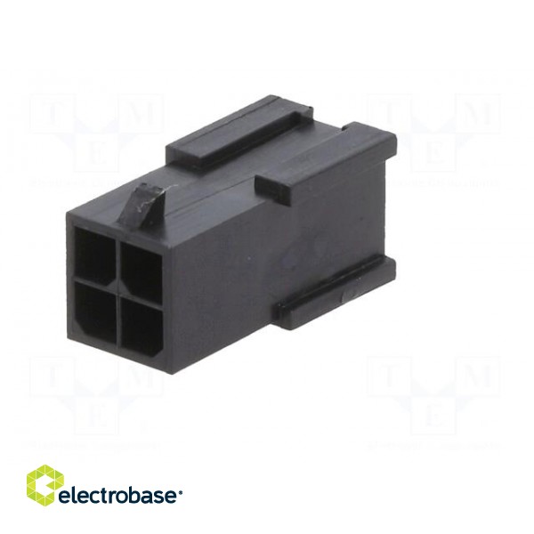 Plug | wire-board | male | Minitek® Pwr 3.0 | 3mm | PIN: 4 | for cable | 5A фото 2