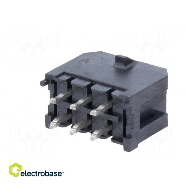 Socket | wire-board | male | Minitek® Pwr 3.0 | 3mm | PIN: 6 | THT | 5A paveikslėlis 6