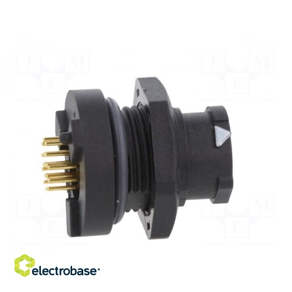 Connector: circular | socket | male | straight | THT | Mat: plastic | IP68 image 7