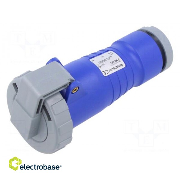 Connector: AC supply 3-phase | plug | female | 16A | 250VAC | IEC 60309 фото 1