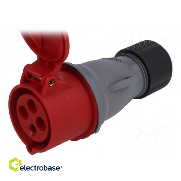 Connector: AC supply 3-phase | plug | female | 32A | 415VAC | IEC 60309 image 2