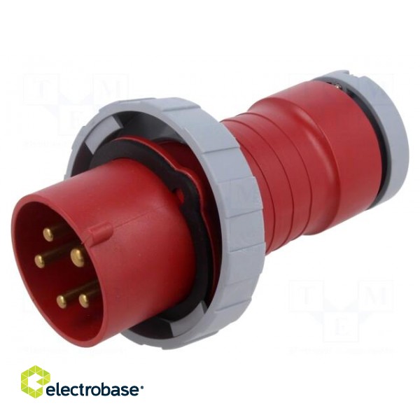 Connector: AC supply 3-phase | plug | male | 32A | 415VAC | IEC 60309