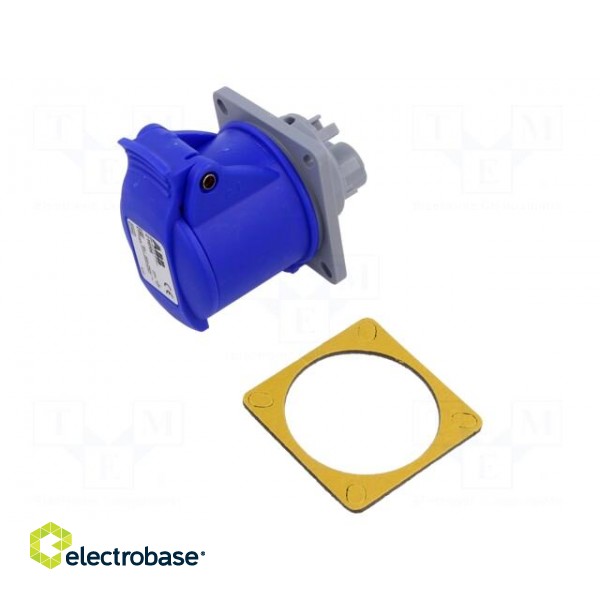 Connector: AC supply 3-phase | socket | female | 16A | 250VAC | IP44 image 1